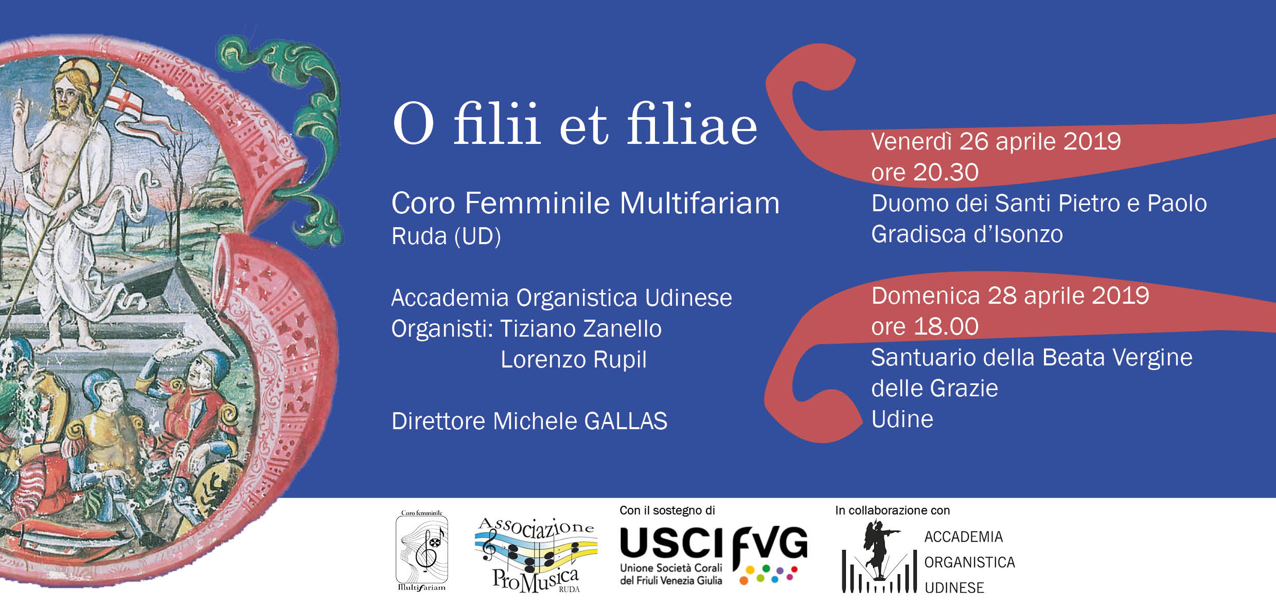 O filii et filiae, i concerti del coro per il cartellone di Paschalia